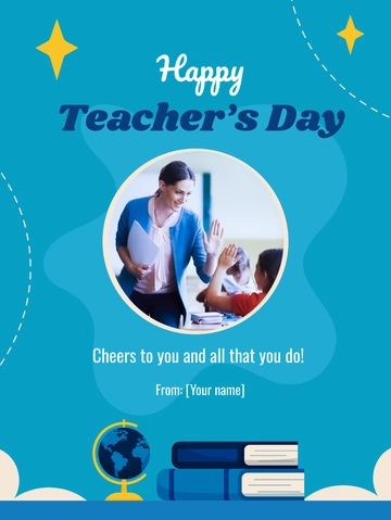 Free Happy Teachers Day Template to Edit Online