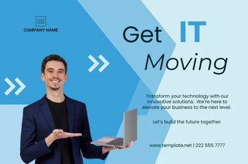 Free IT Social Media Banner Template to Edit Online
