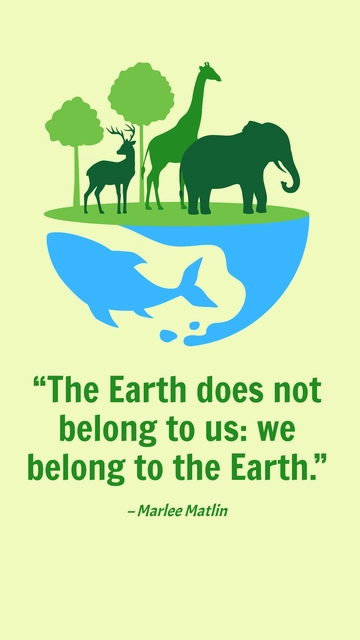 Free National Wildlife Day Quote Template to Edit Online