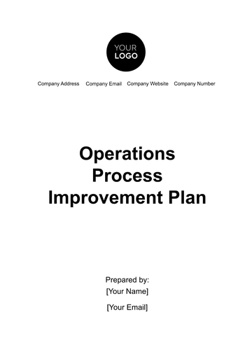 Free Operations Process Improvement Plan Template to Edit Online