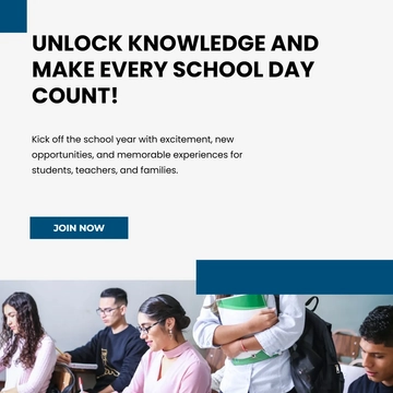 Free School Facebook Post Template to Edit Online