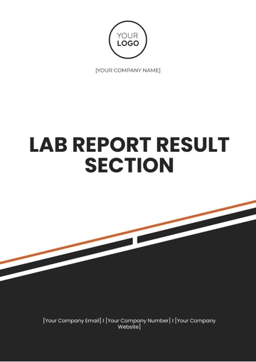 Free Lab Report Results Section Template to Edit Online