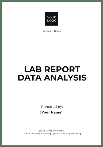 Free Lab Report Data Analysis Template to Edit Online