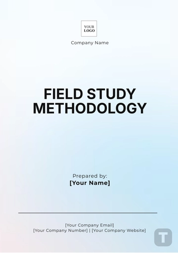 Free Field Study Methodology Template to Edit Online