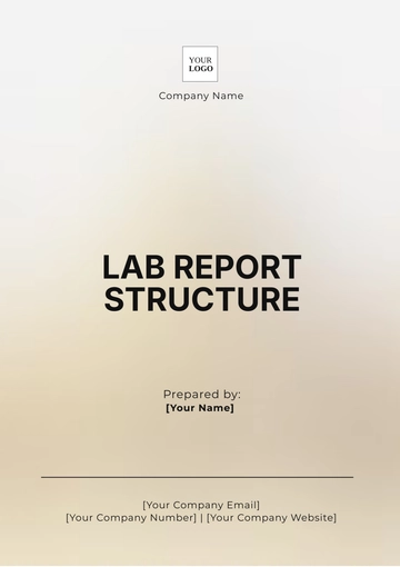Free Lab Report Structure Template to Edit Online