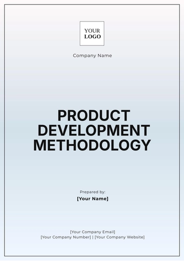 Free Product Development Methodology Template to Edit Online