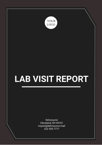 Free Lab Visit Report Template to Edit Online