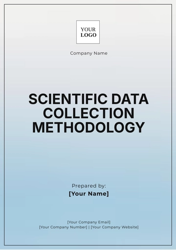 Free Scientific Data Collection Methodology Template to Edit Online