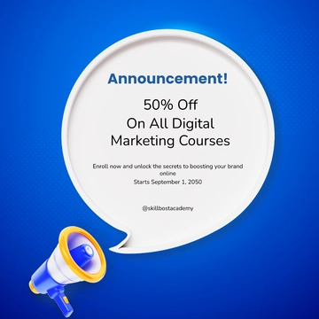 Free Announcement Facebook Post Template to Edit Online