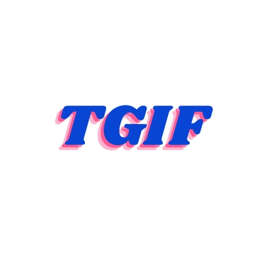 Free Colorful TGIF Text to Edit Online