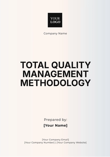 Free Total Quality Management %28TQM%29 Methodology Template to Edit Online
