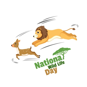 Free National Wildlife Day Clipart Template to Edit Online