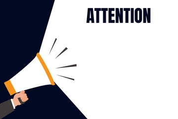 Free Attention Sign Design Template to Edit Online