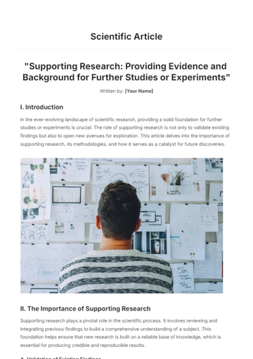 Free Scientific Article Template to Edit Online