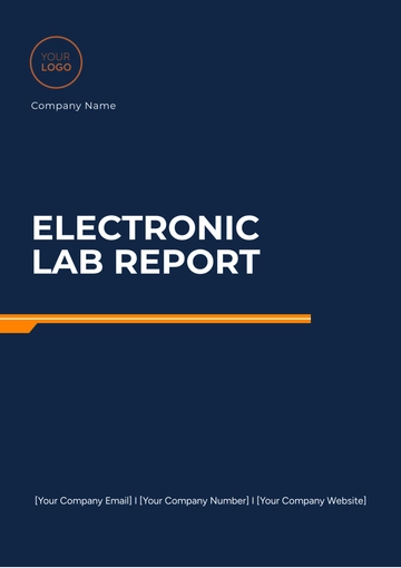 Free Electronic Lab Report Template to Edit Online