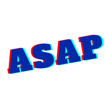 Free Colorful ASAP Text to Edit Online