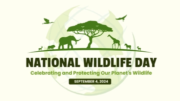 Free National Wildlife Day Presentation Template to Edit Online