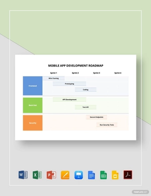 Mobile App Development Roadmap Template