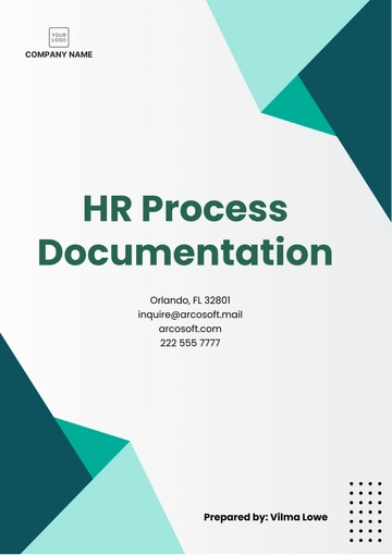 Free HR Process Documentation Template to Edit Online