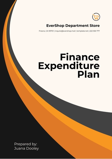 Free Finance Expenditure Plan Template to Edit Online