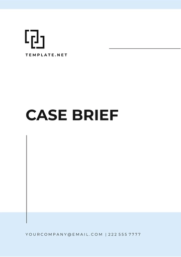 Free Printable Case Brief Template to Edit Online
