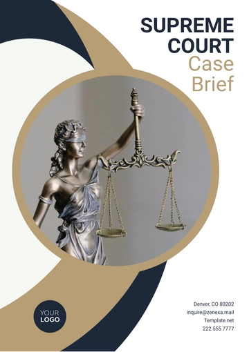 Free Supreme Court Case Brief Template to Edit Online