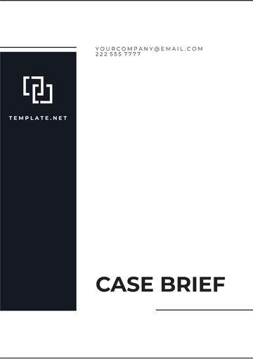 Free Blank Case Brief Template to Edit Online