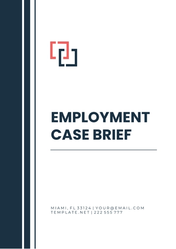 Free Employment Case Brief Template to Edit Online