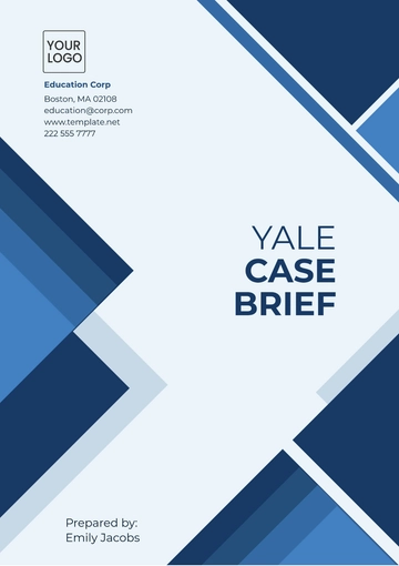 Free Yale Case Brief Template to Edit Online