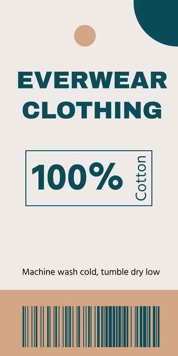 Free Clothing Tag Template to Edit Online