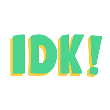 Free Colorful IDK Text to Edit Online