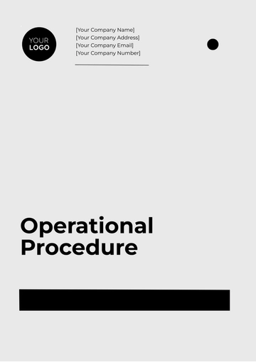 Free Operational Procedure Template to Edit Online