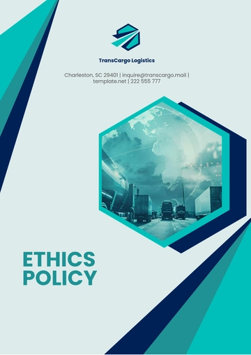 Free Ethics Policy Format Template to Edit Online