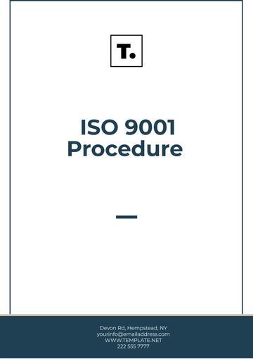 Free ISO 9001 Procedure Template to Edit Online