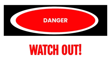 Free Danger Sign Template to Edit Online