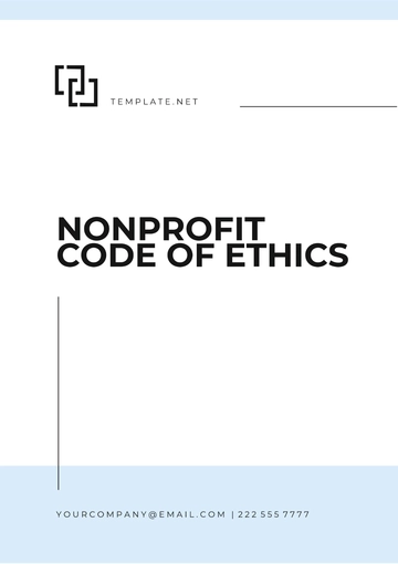 Free Nonprofit Code of Ethics Template to Edit Online