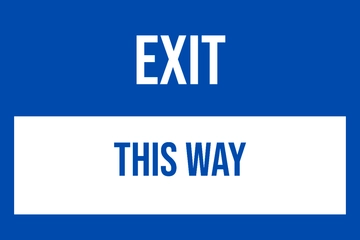 Free Exit Sign Template to Edit Online