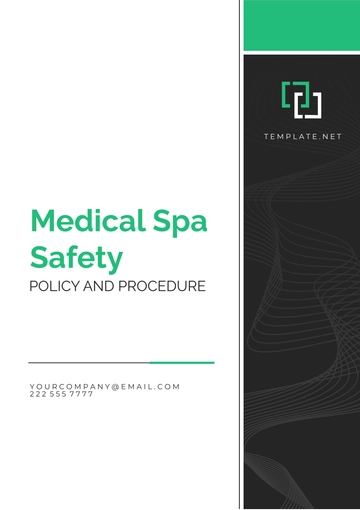 Free Medical Spa Safety Policy and Procedure Template to Edit Online
