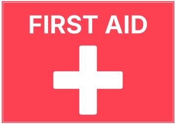 Free Modern First Aid Sign Template to Edit Online