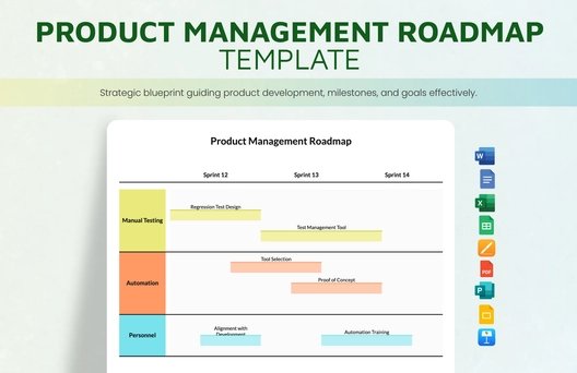 Product Management Roadmap Template