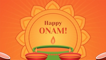 Free Onam Gradient Background Template to Edit Online