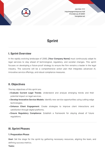 Free Sprint Template to Edit Online