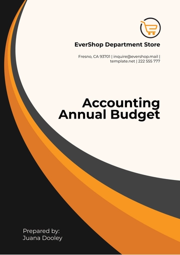 Free Accounting Annual Budget Template to Edit Online