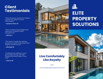 Free Modern Property Brochure Template to Edit Online