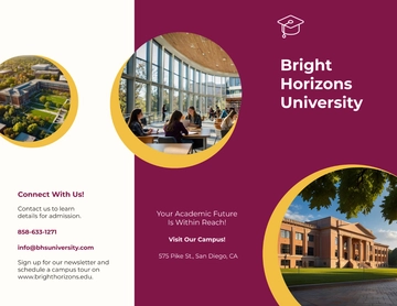 Free Educational Brochure Template to Edit Online