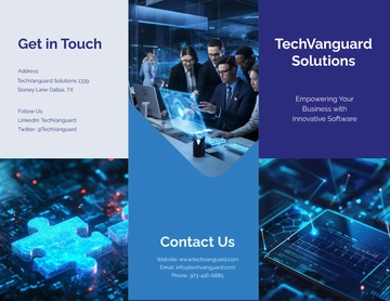 Free Software Brochure Template to Edit Online