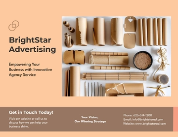 Free Ad Agency Brochure Template to Edit Online