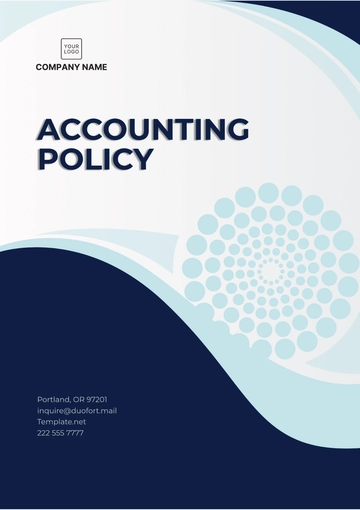 Free Accounting Policy Template to Edit Online