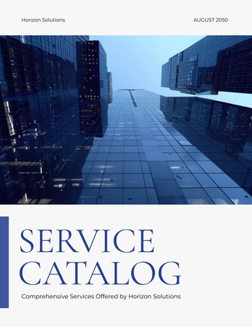 Free Service Catalog Template to Edit Online