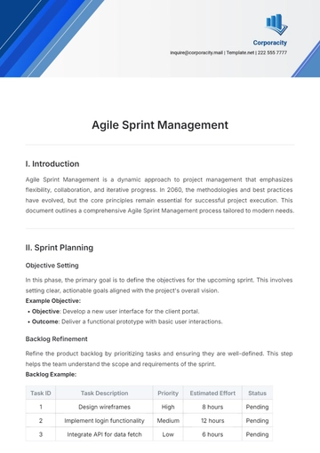 Free Agile Sprint Management Template to Edit Online